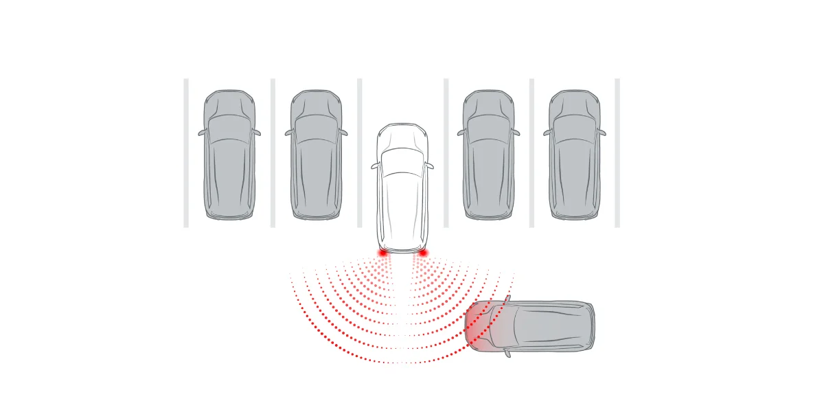 Alerta de tráfico cruzado trasero