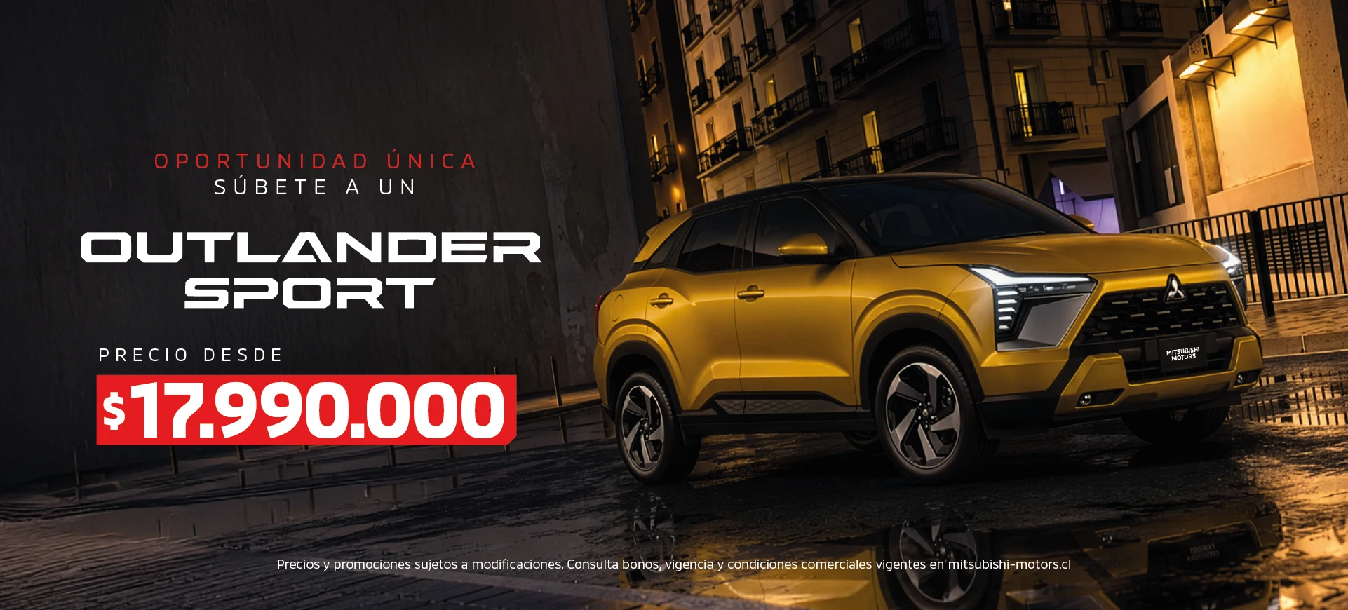 Auto amarillo en la ciudad